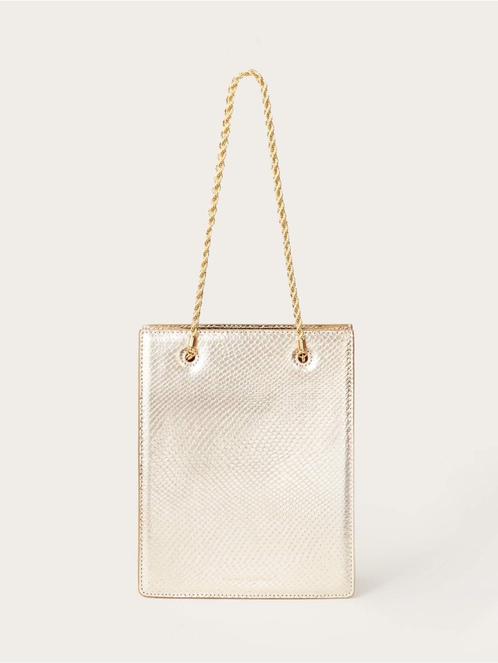 RARE NWOT Loeffler Randall Antoinette Shopper Tote in Champagne - with dustbag
